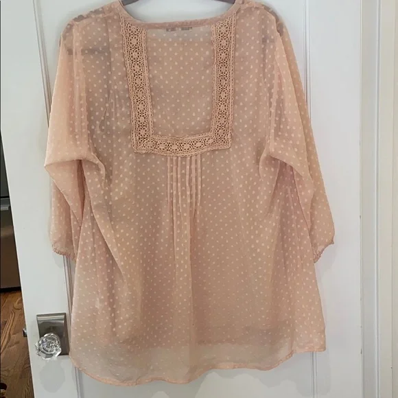 Sheer top with cami - Picture 3 of 4